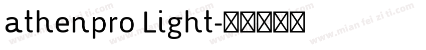 athenpro Light字体转换